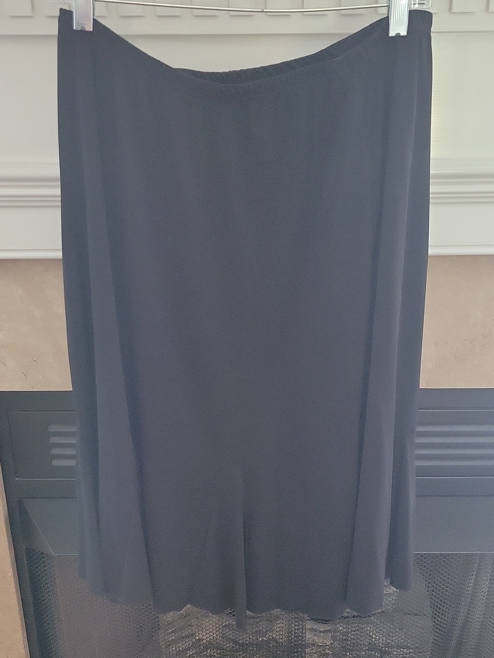 Briggs New York Black Midi Skirt 1X